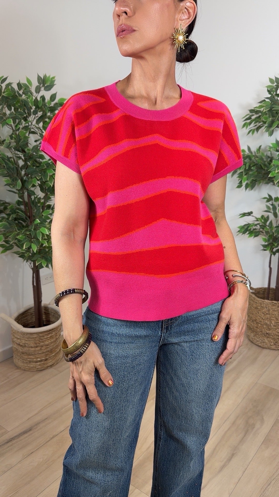 Nítida Fuchsia Top