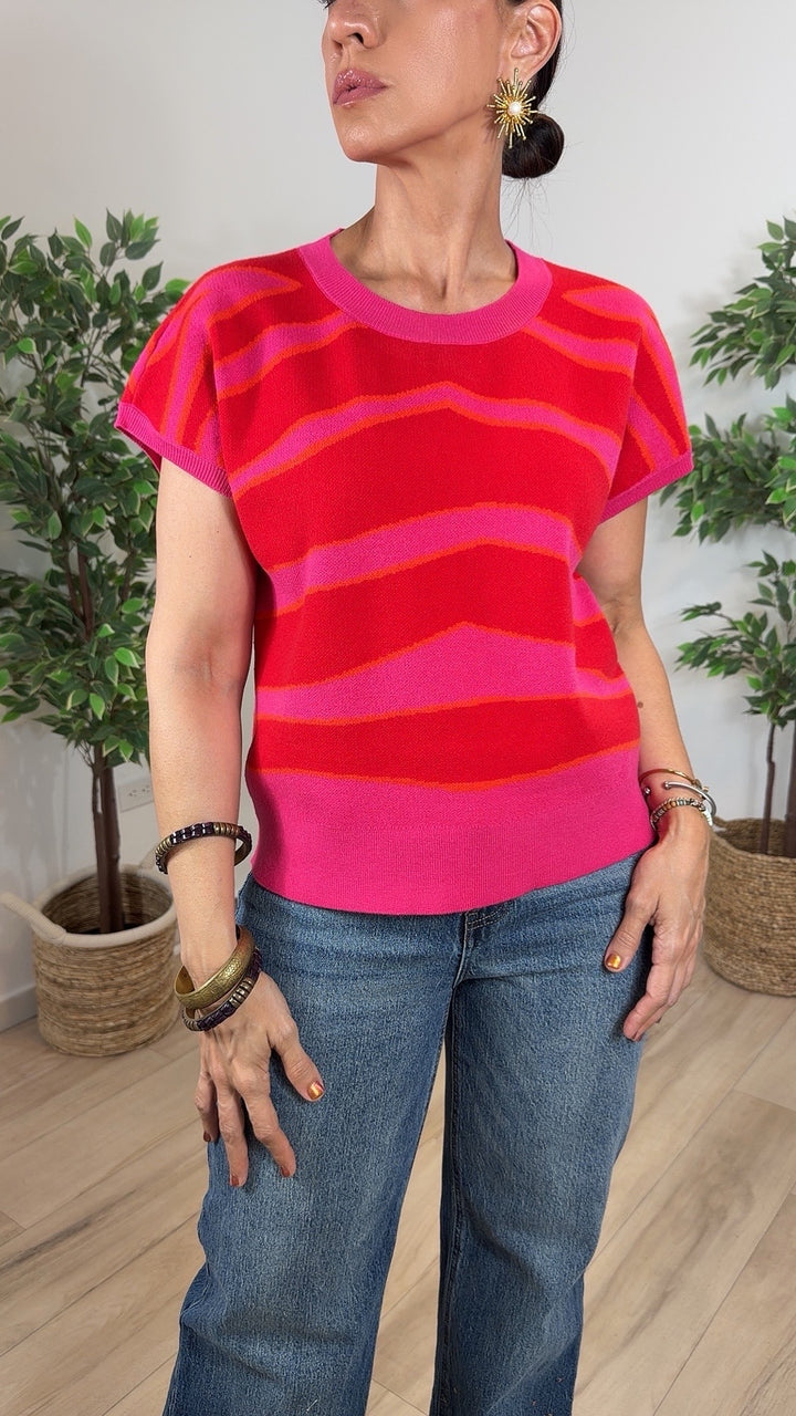 Nítida Fuchsia Top