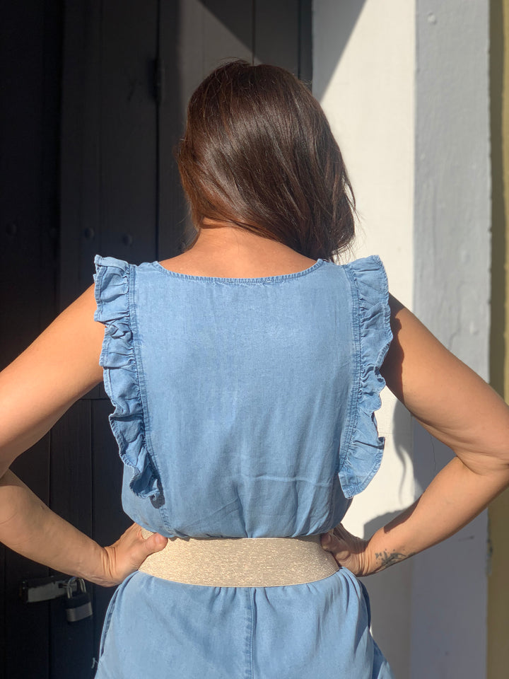 Brío Denim Jumpsuit