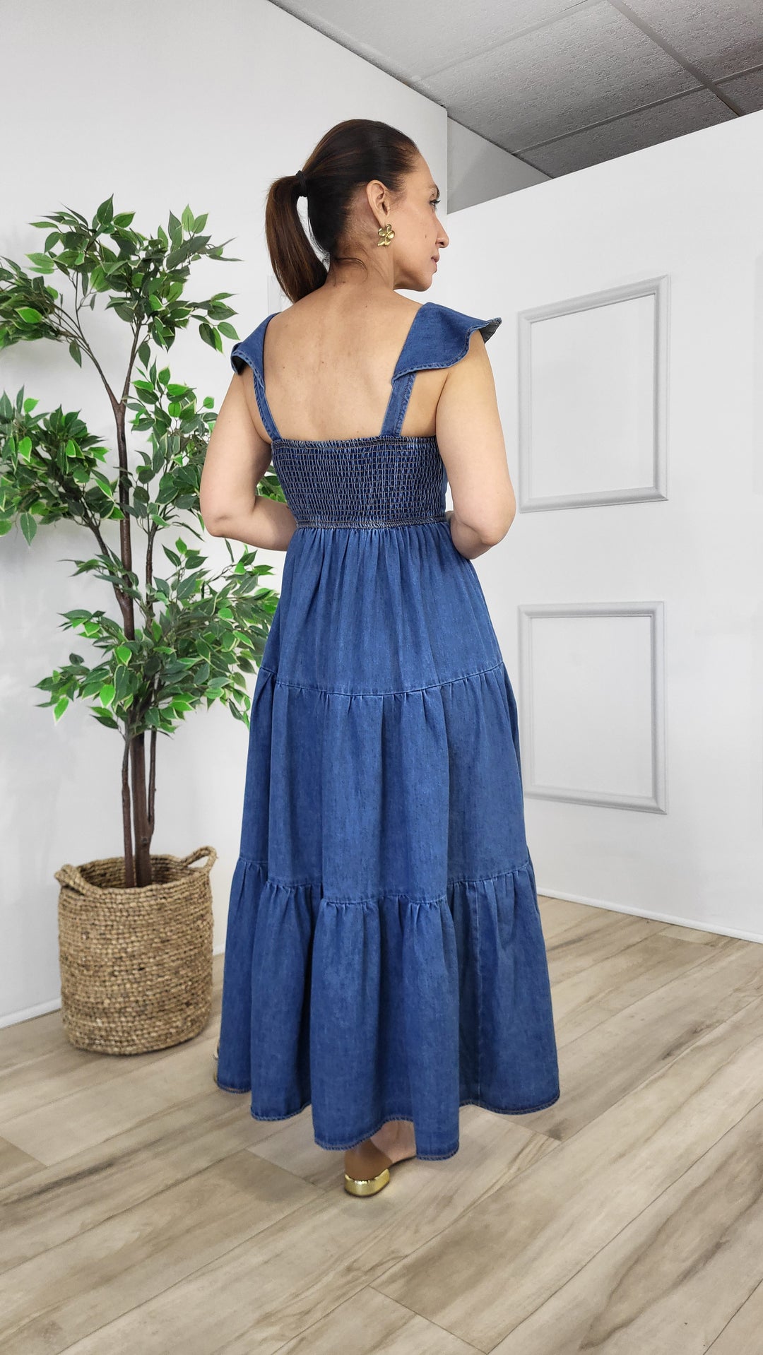 Aire Denim Midi