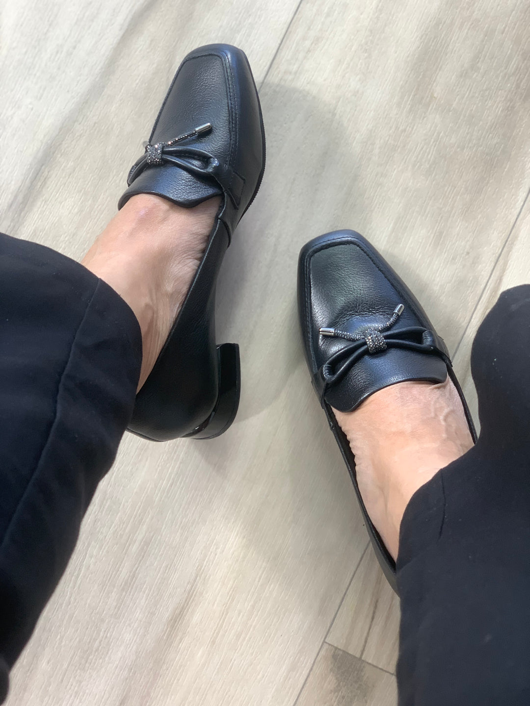 Tchocco Black Bow Flats