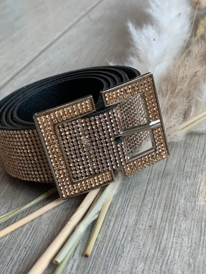 Gold Rhinestones Belt