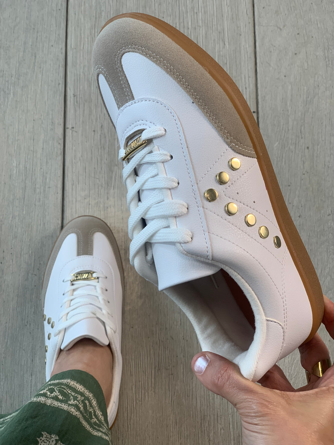 Vizzano Gold Studs White Sneakers