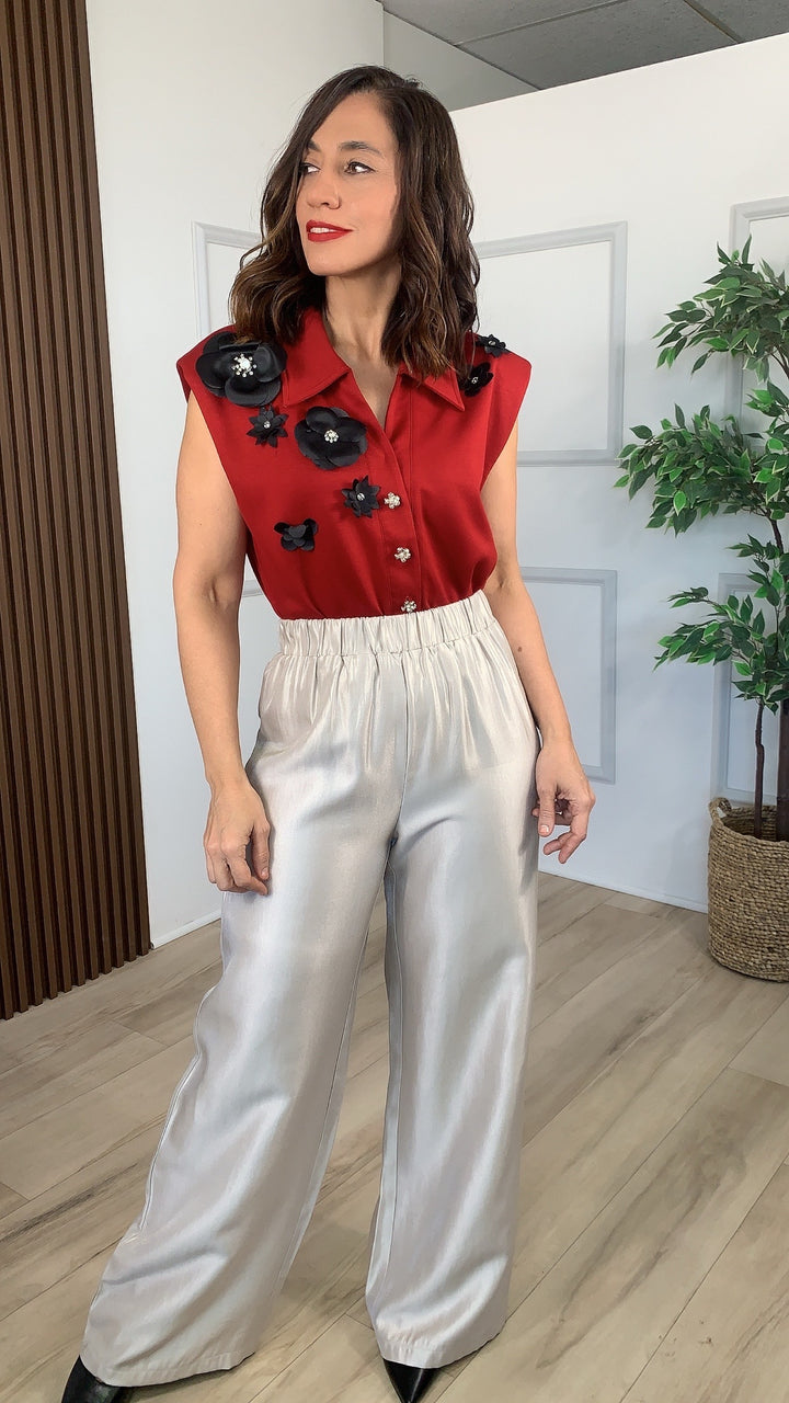 Natividad Champagne Pants