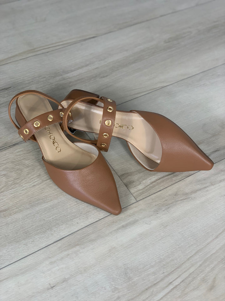 Tchocco Whisky Slingback Flats