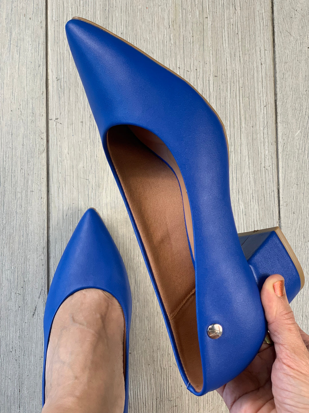 Vizzano Cobalt Square Heels