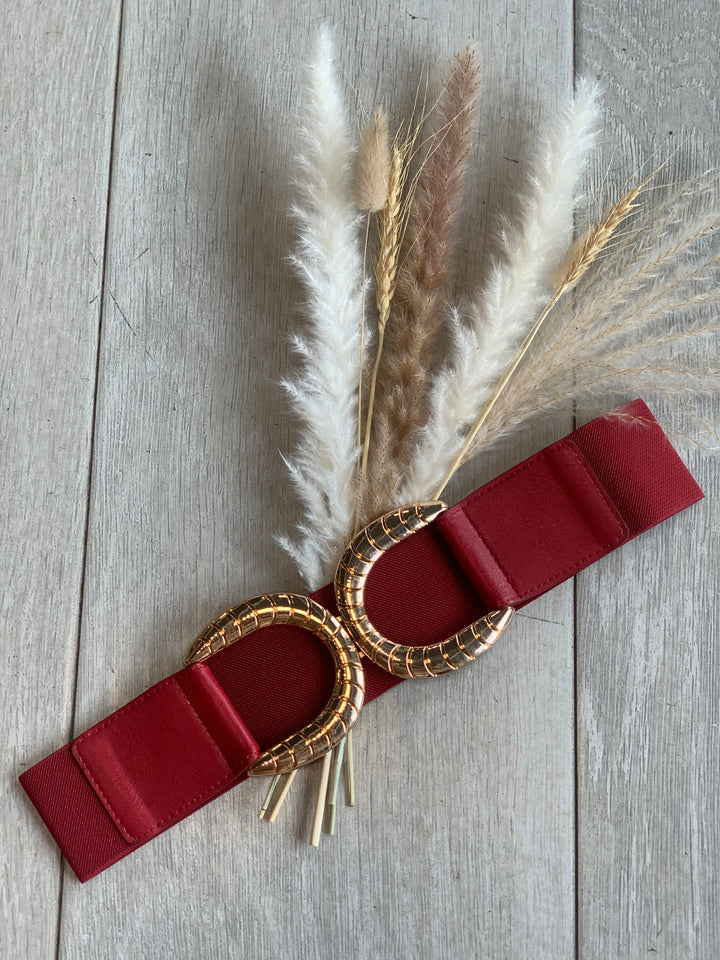 Burgundy Double Sided Belt