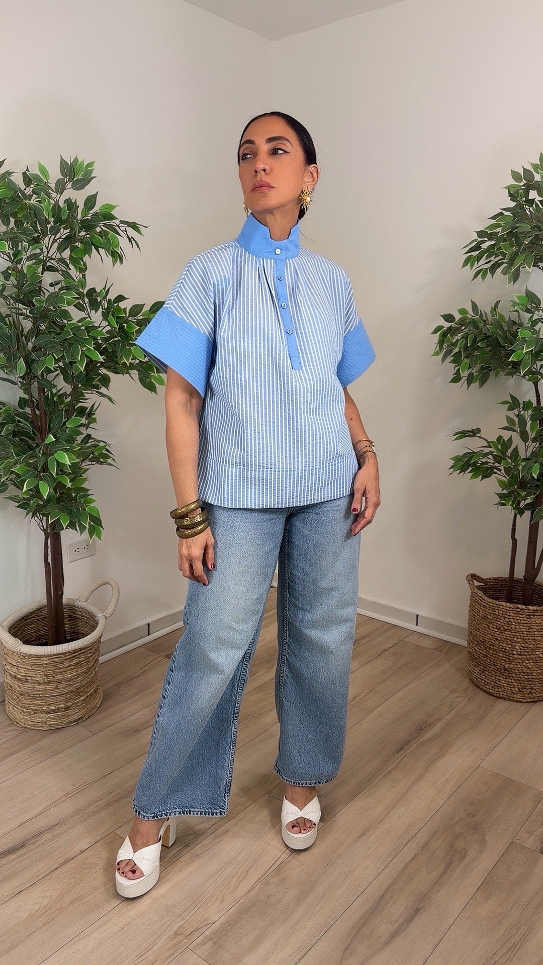 Samaria Blue Top