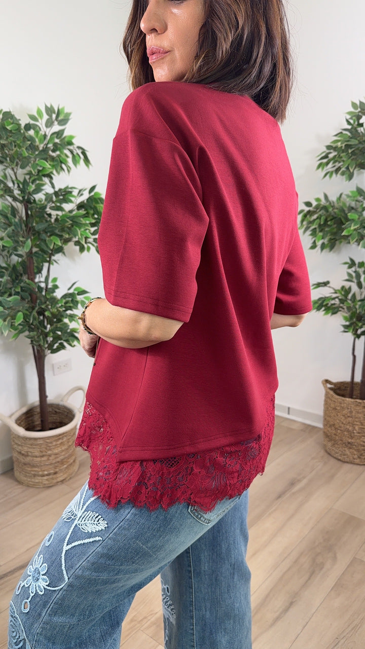 Vértice Burgundy Top
