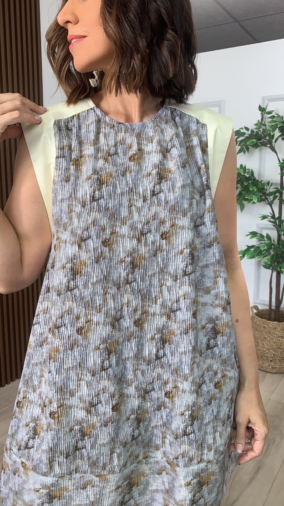 Aurora Cream Mini Dress