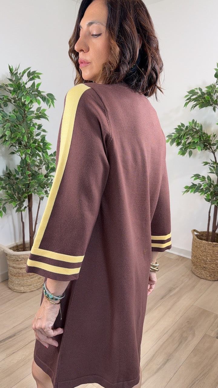 Ímpetu Brown Mini Dress