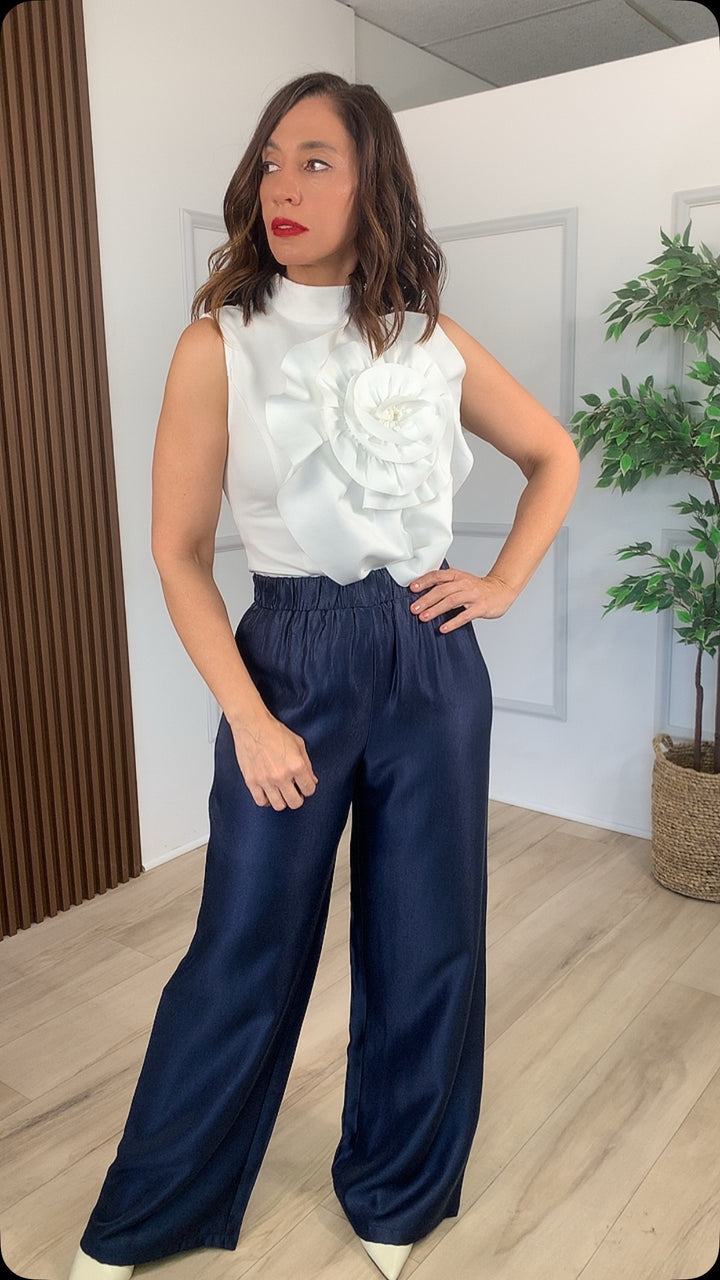 Natividad Navy Pants