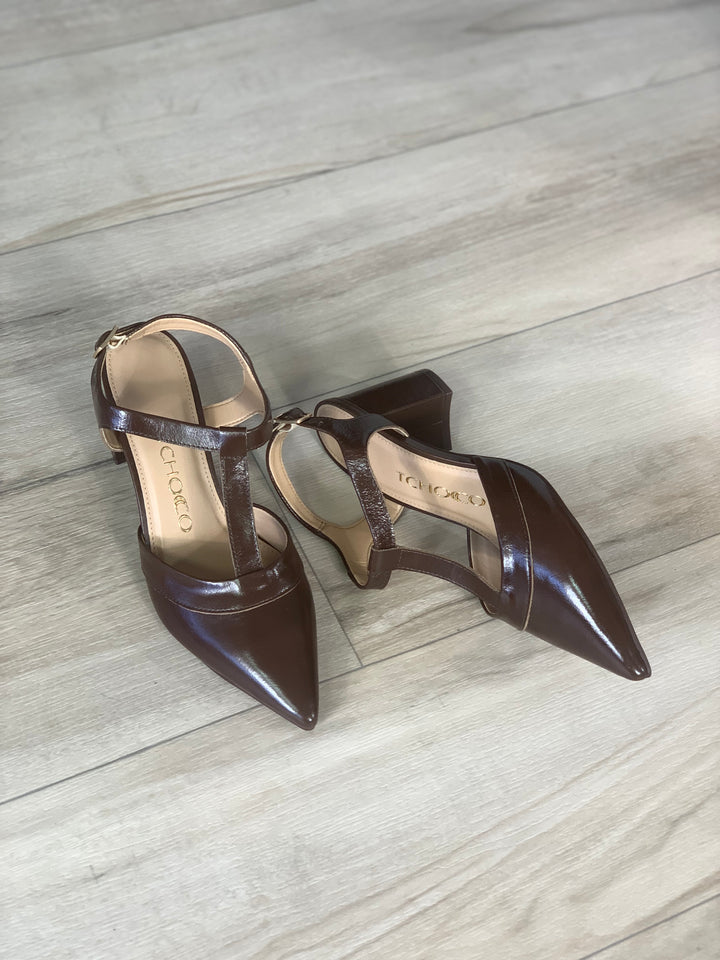 Tchocco Café Block Heels