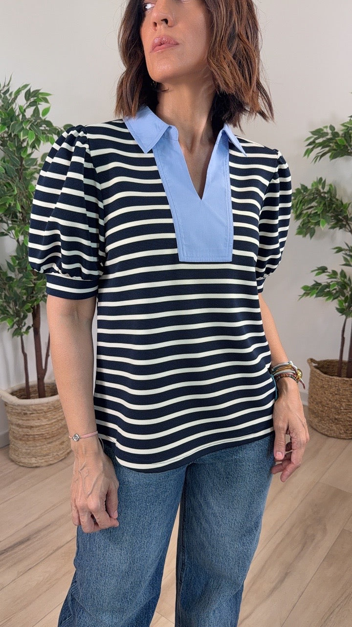 Futuro Navy Top