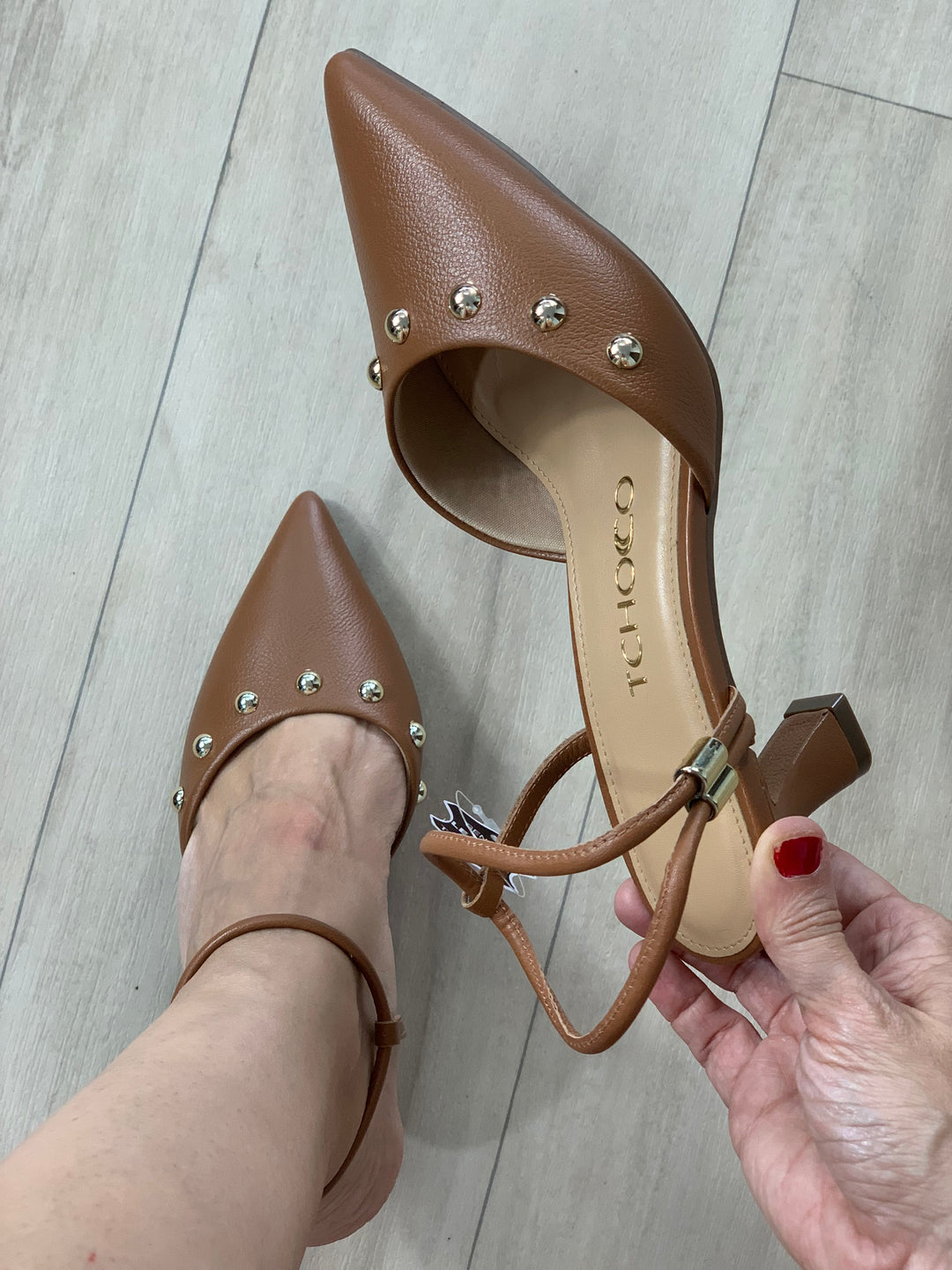 Tchocco Whisky Studs Heels