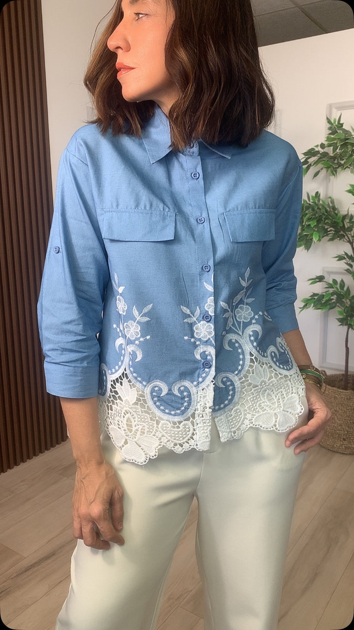 Susurro Denim Top