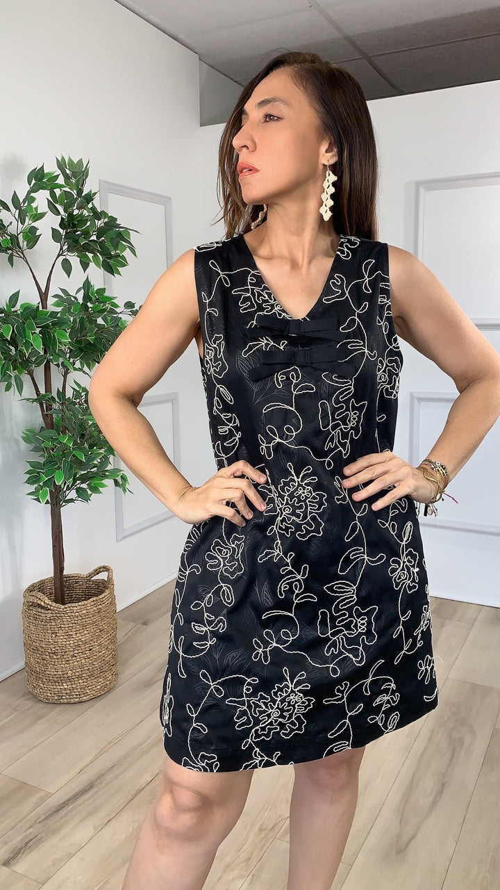 Devoción Black Mini Dress