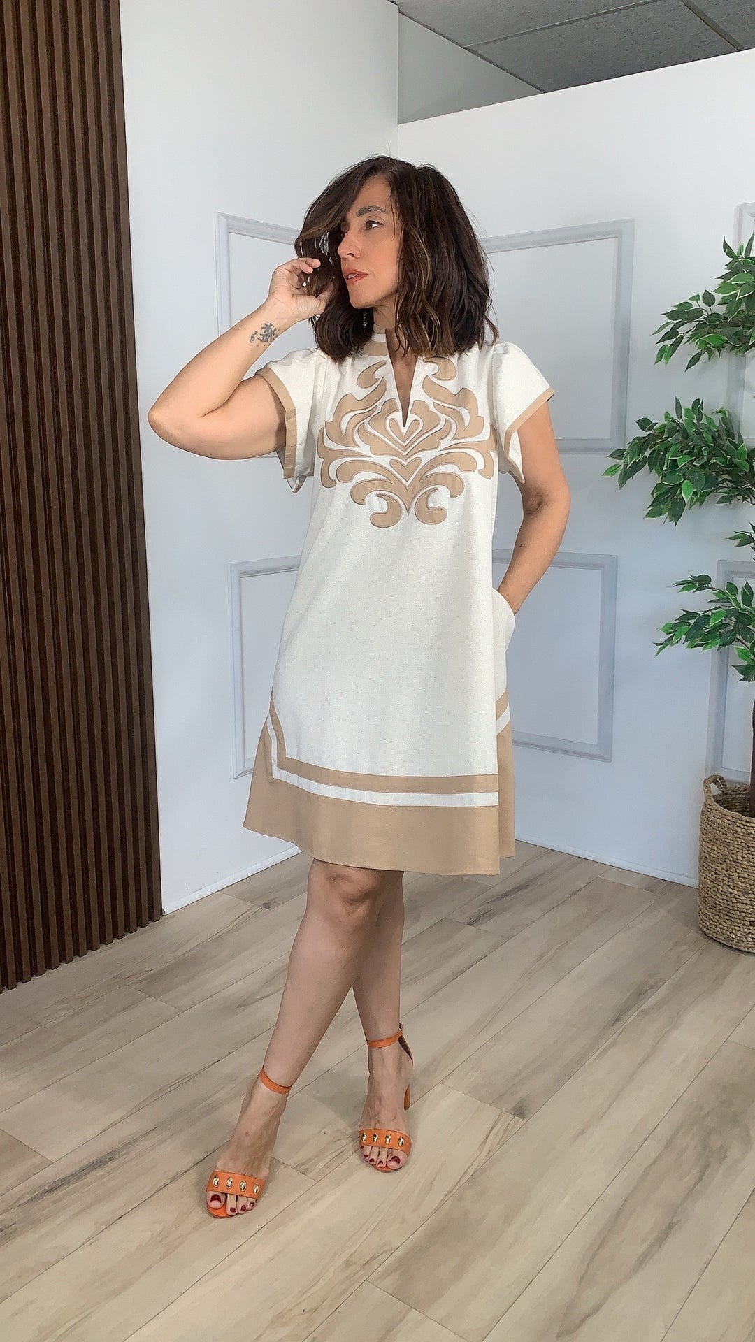 Labranza Oatmeal Mini Dress