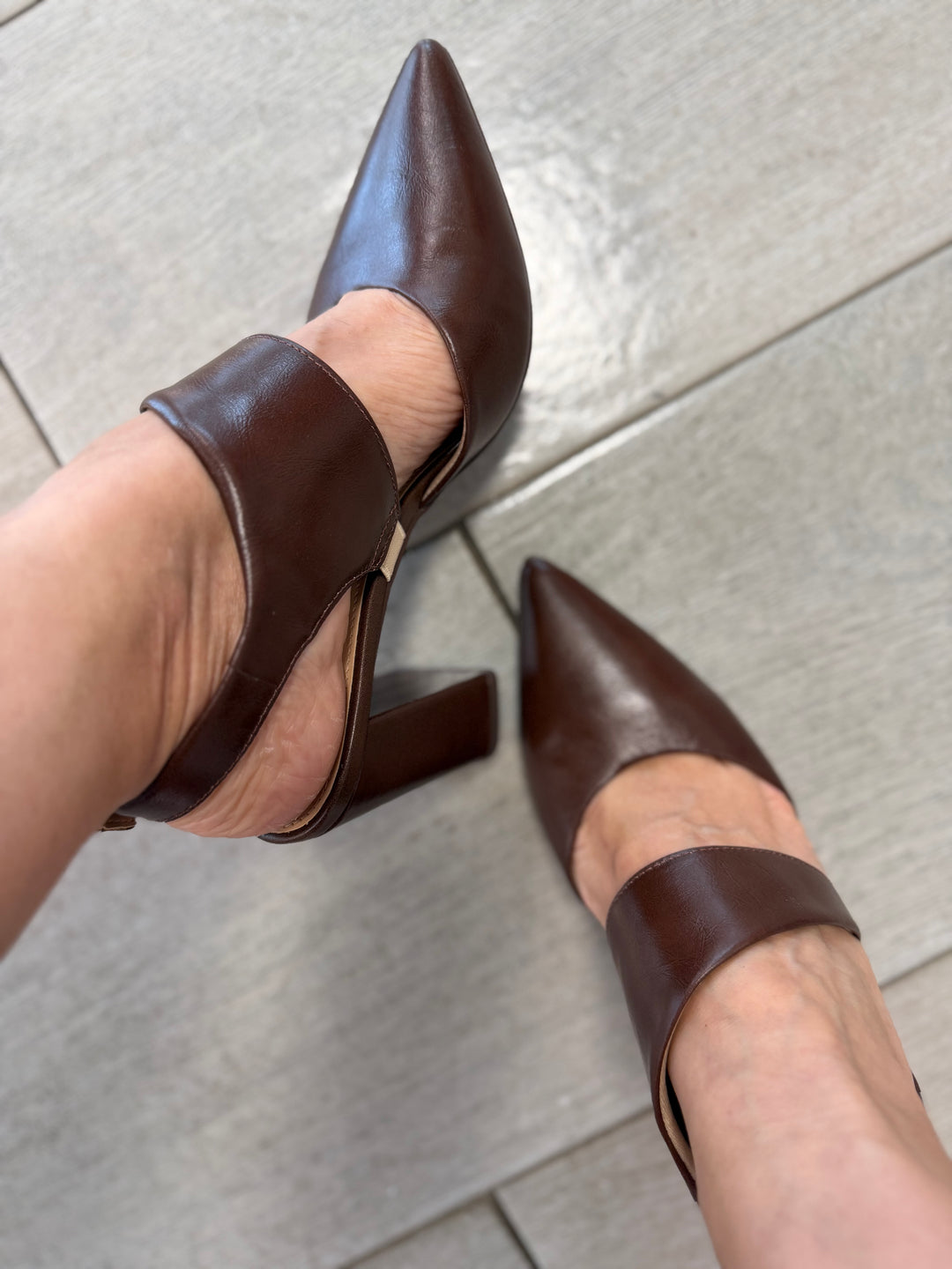 Tchocco 3" Café Euro Block Heels
