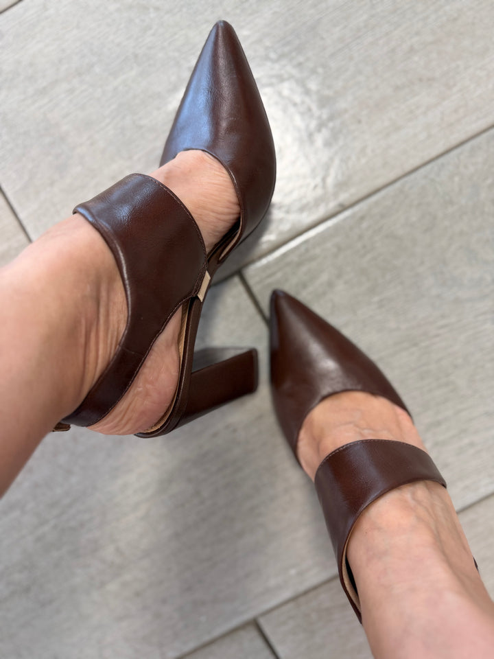 Tchocco 3" Café Euro Block Heels