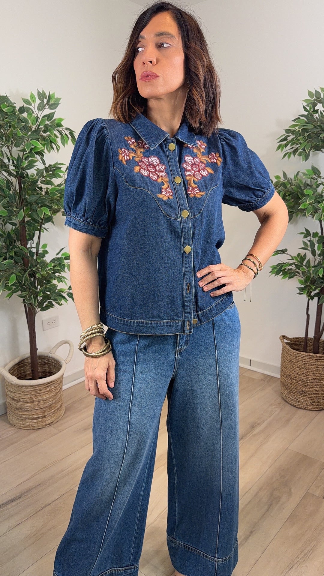 Cumbre Denim Top