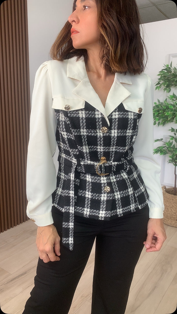 Tenaz Black Contrast Top