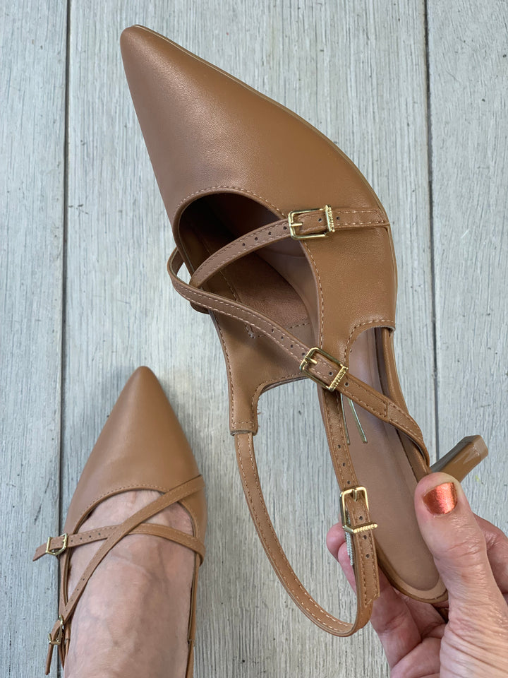 Vizzano Camel 1” Multi Straps Heels