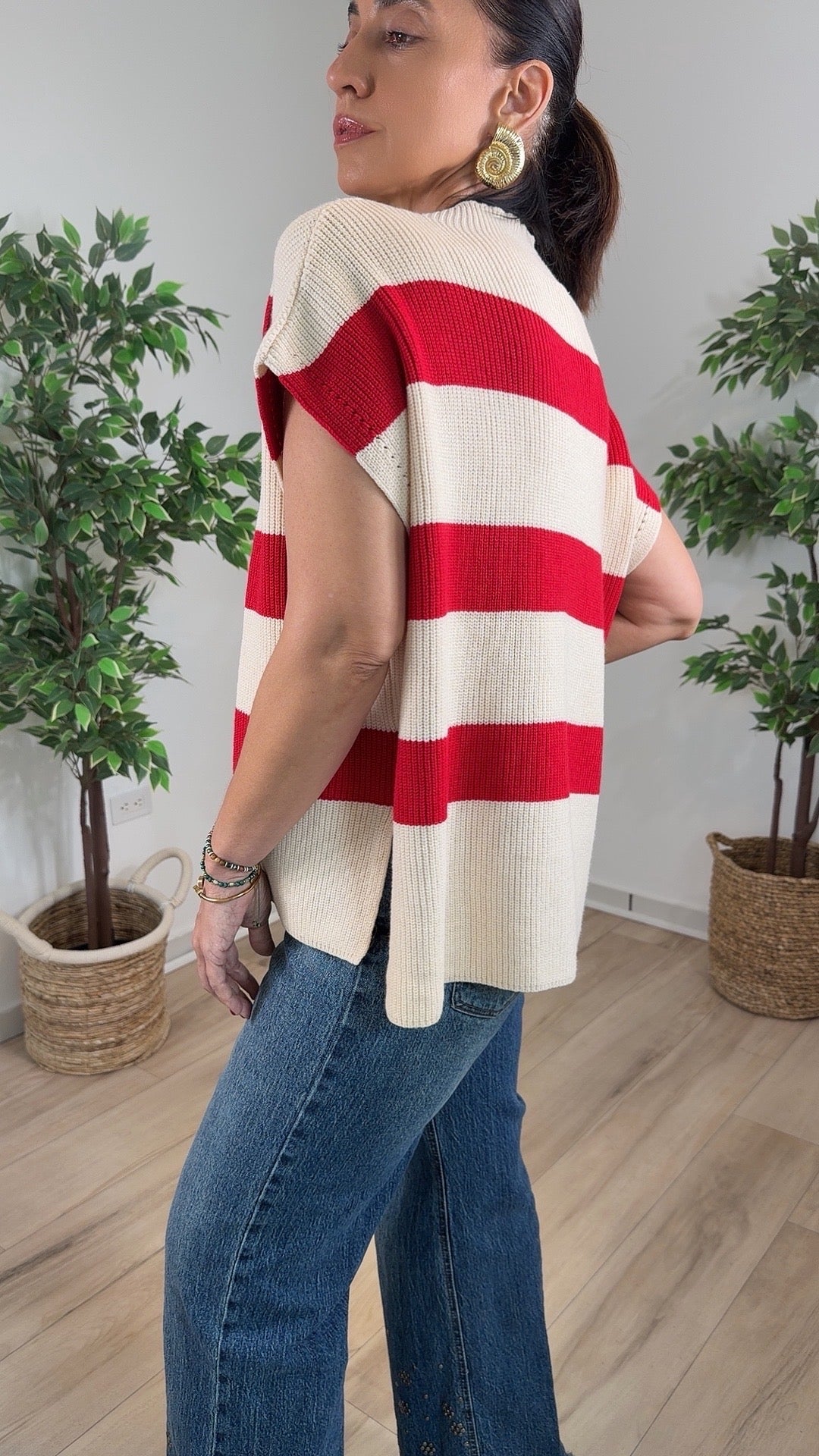 Cruce Red/Ivory Top