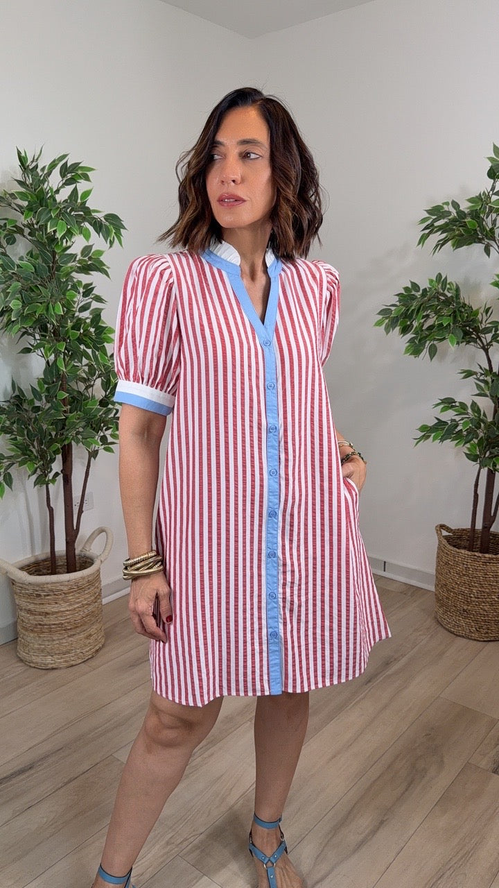 Emitir Red Mini Dress