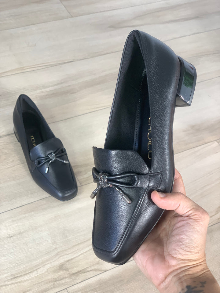 Tchocco Black Bow Flats