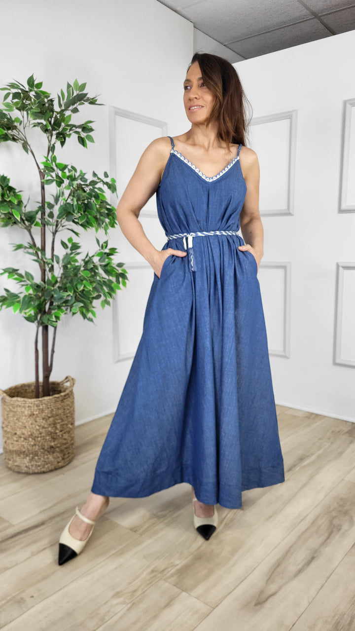 Serena Denim Midi