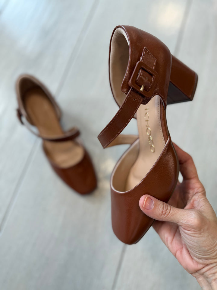 Tchocco Telha C Round Toe Block Heels