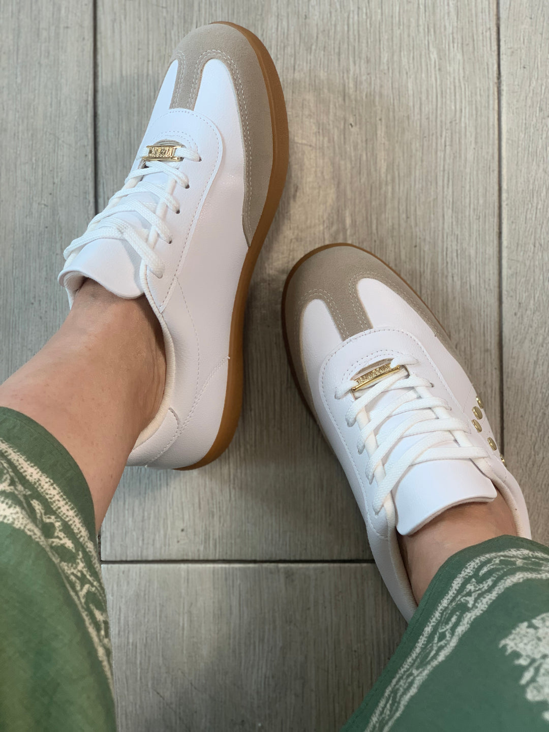 Vizzano Gold Studs White Sneakers