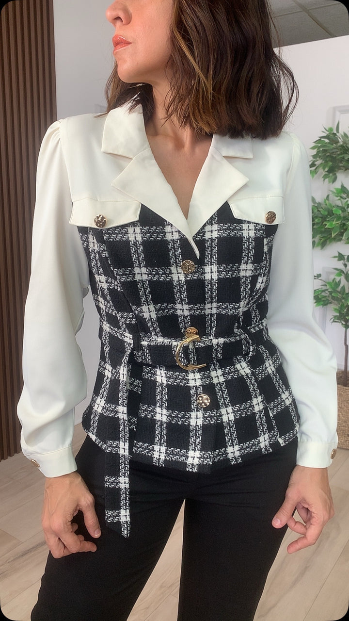Tenaz Black Contrast Top