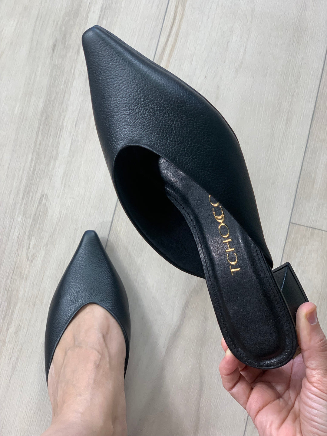 Tchocco Black Mules