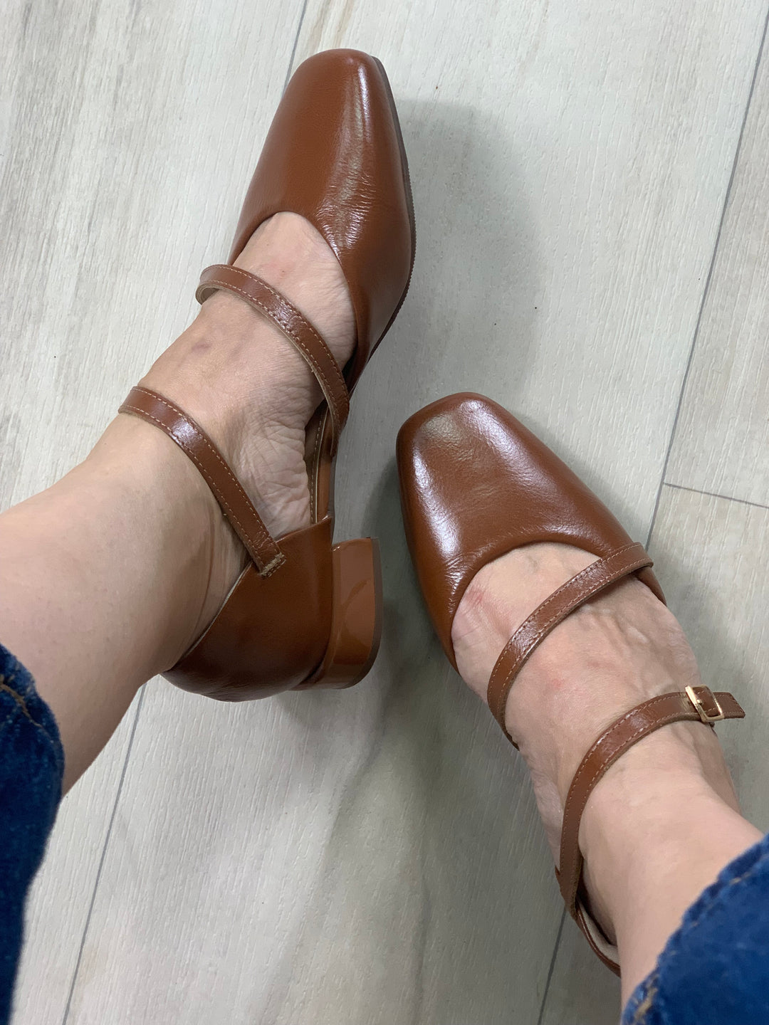 Tchocco Brown Mary Janes