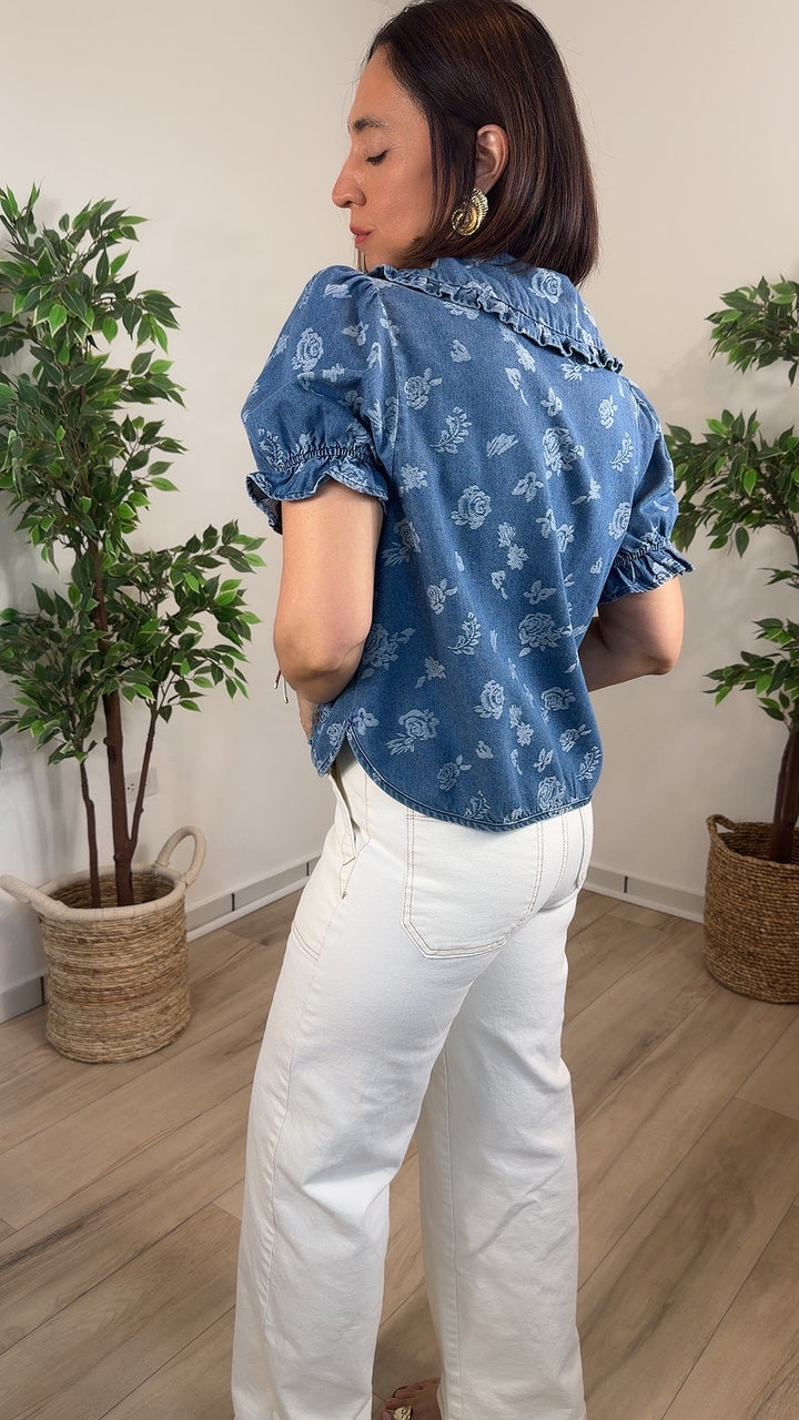 Intención Denim Top