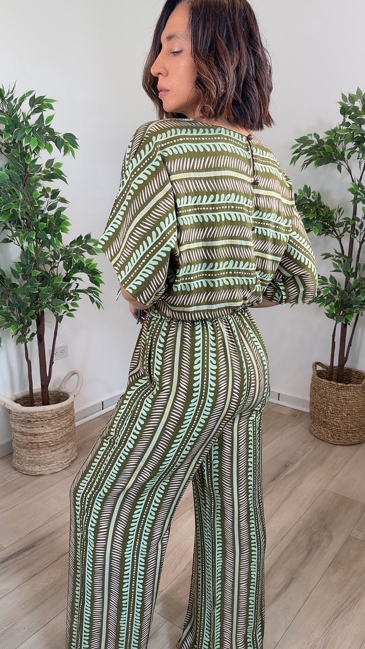 Fuerza Olive Jumpsuit