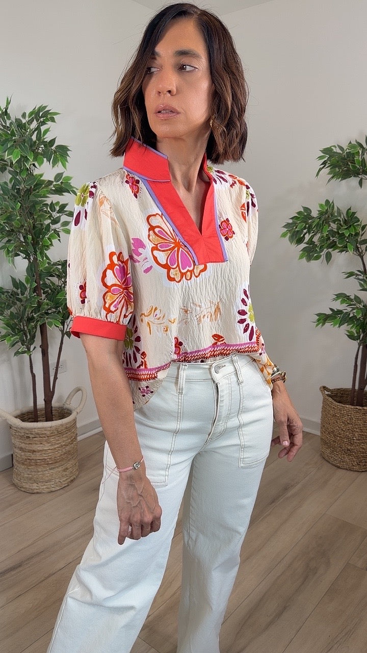 Destellar Cream Top