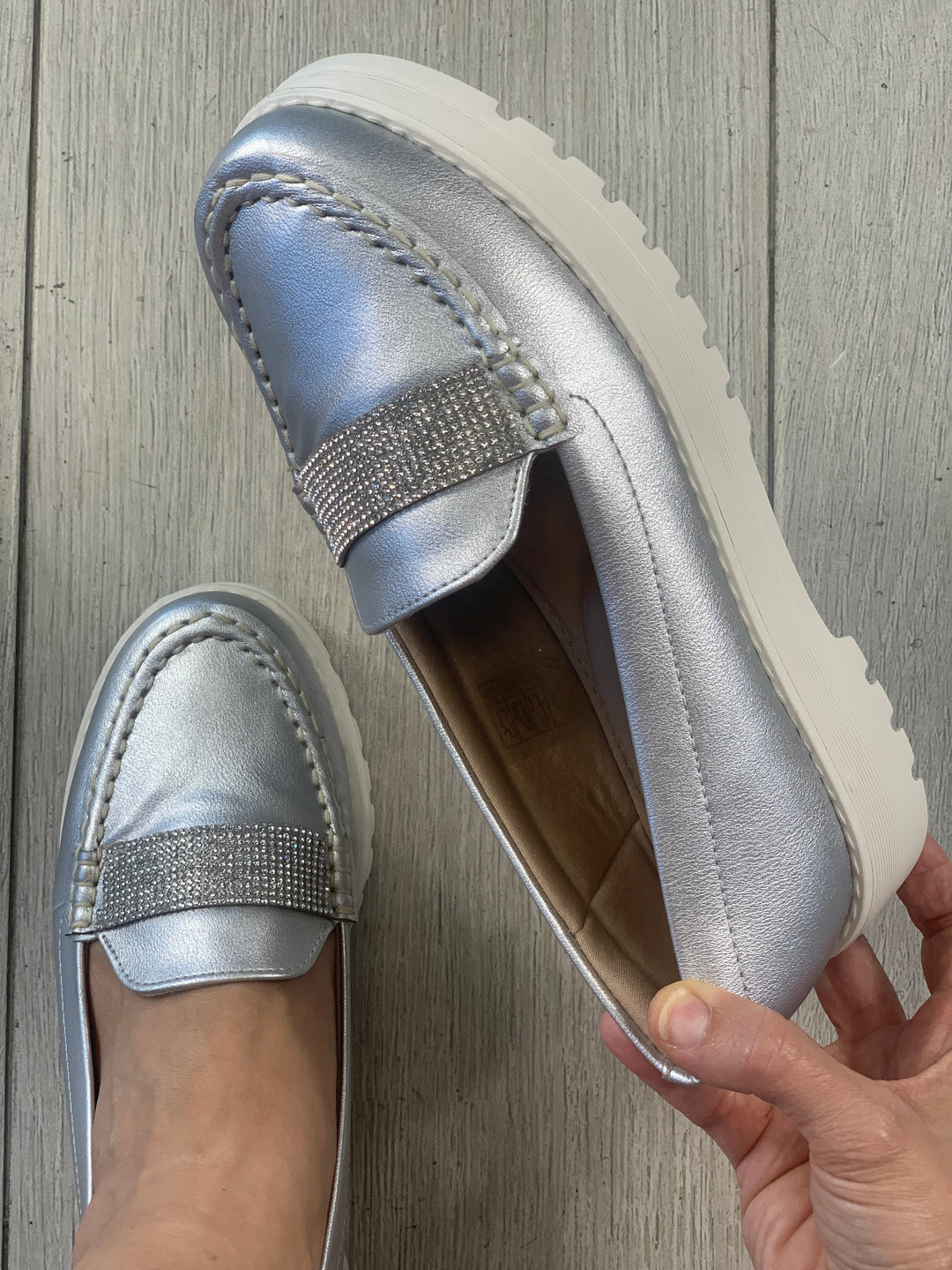 Modare Silver Loafers