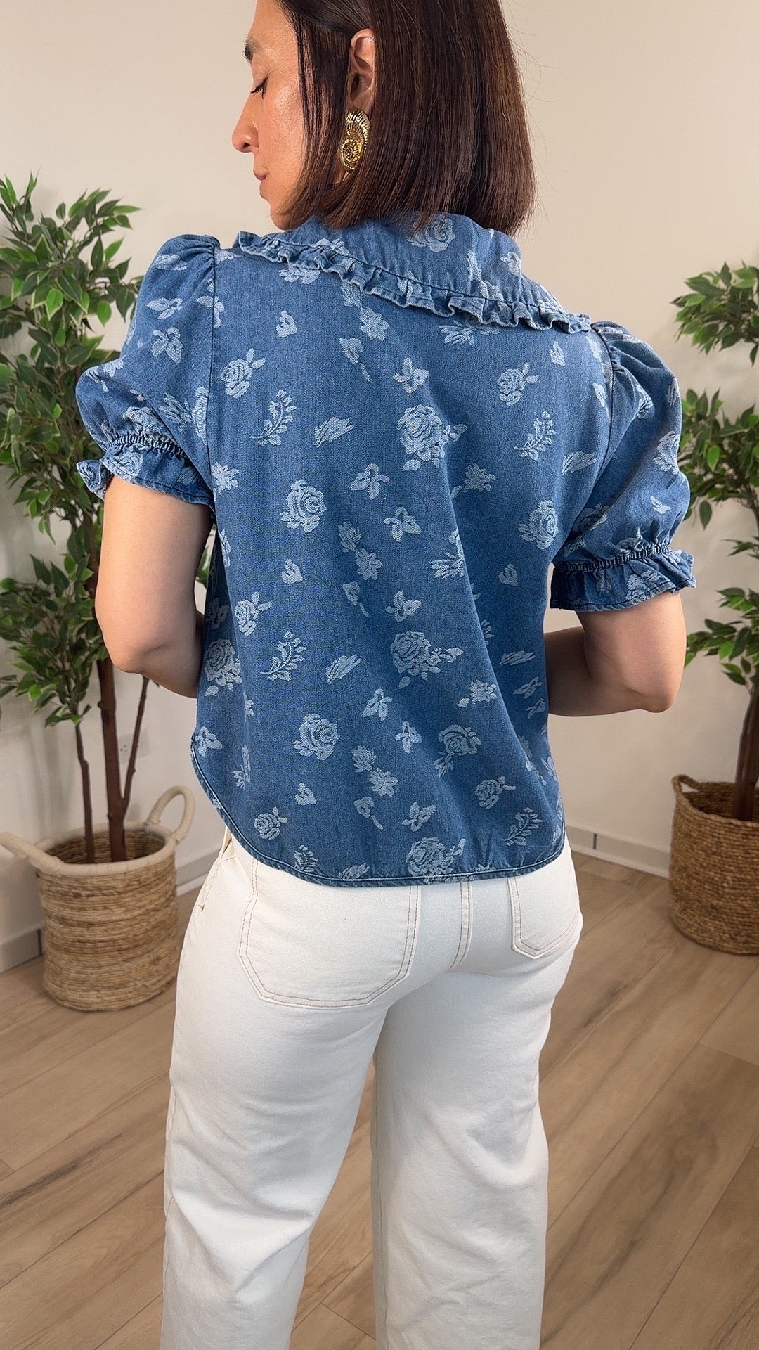 Intención Denim Top