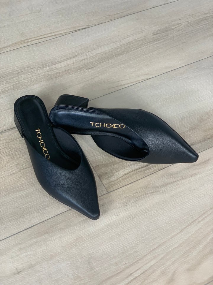 Tchocco Black Mules