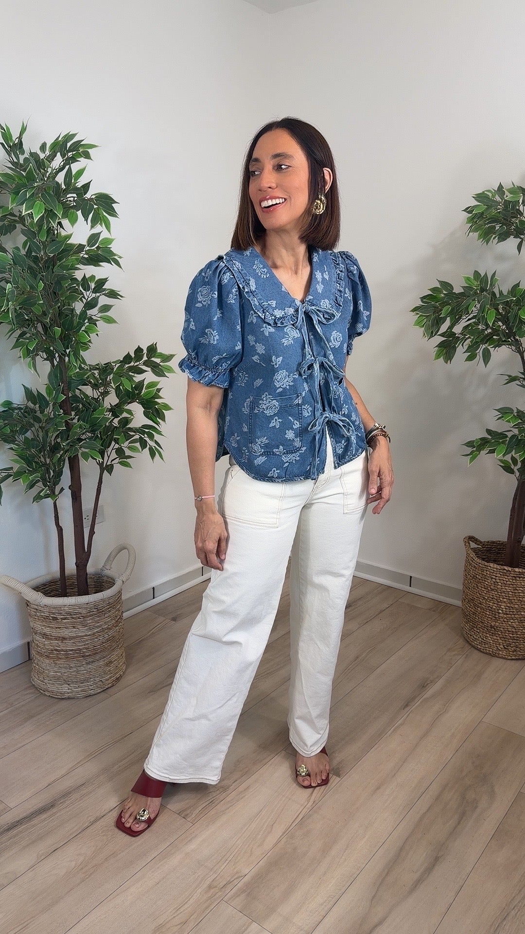 Intención Denim Top