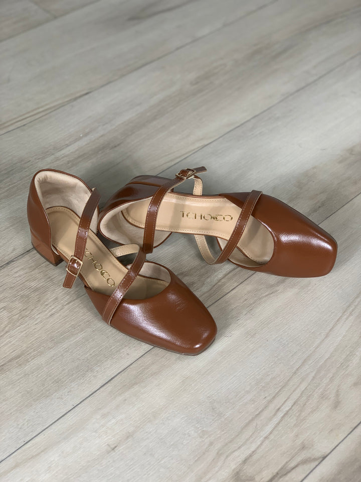 Tchocco Brown Mary Janes