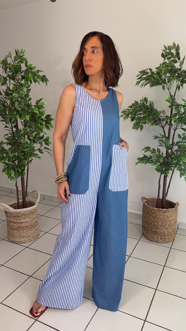 Estela Denim Jumpsuit