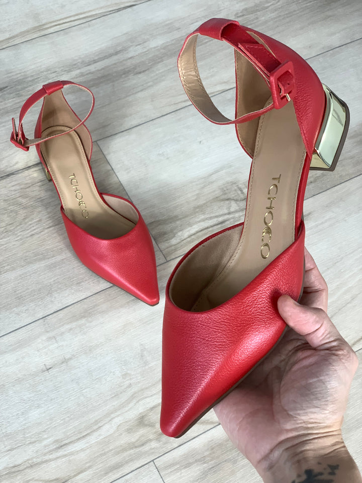 Tchocco Red Mary Janes