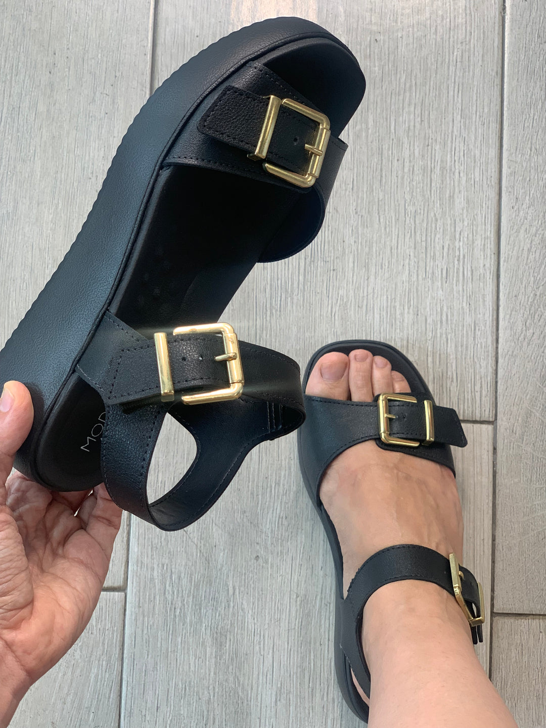 Modare Floather Black Sandals
