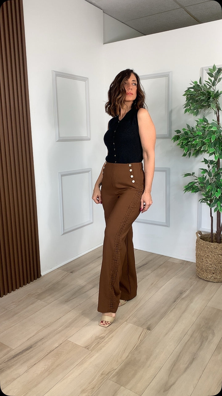 Mies Brown Pants