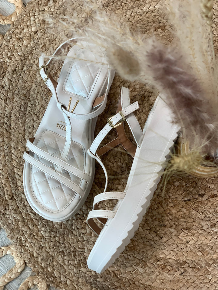 Vizzano White Chunky Sandals