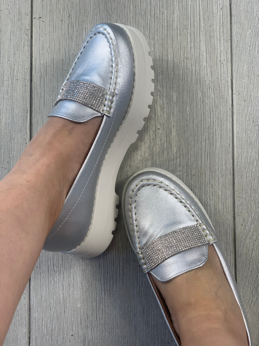 Modare Silver Loafers